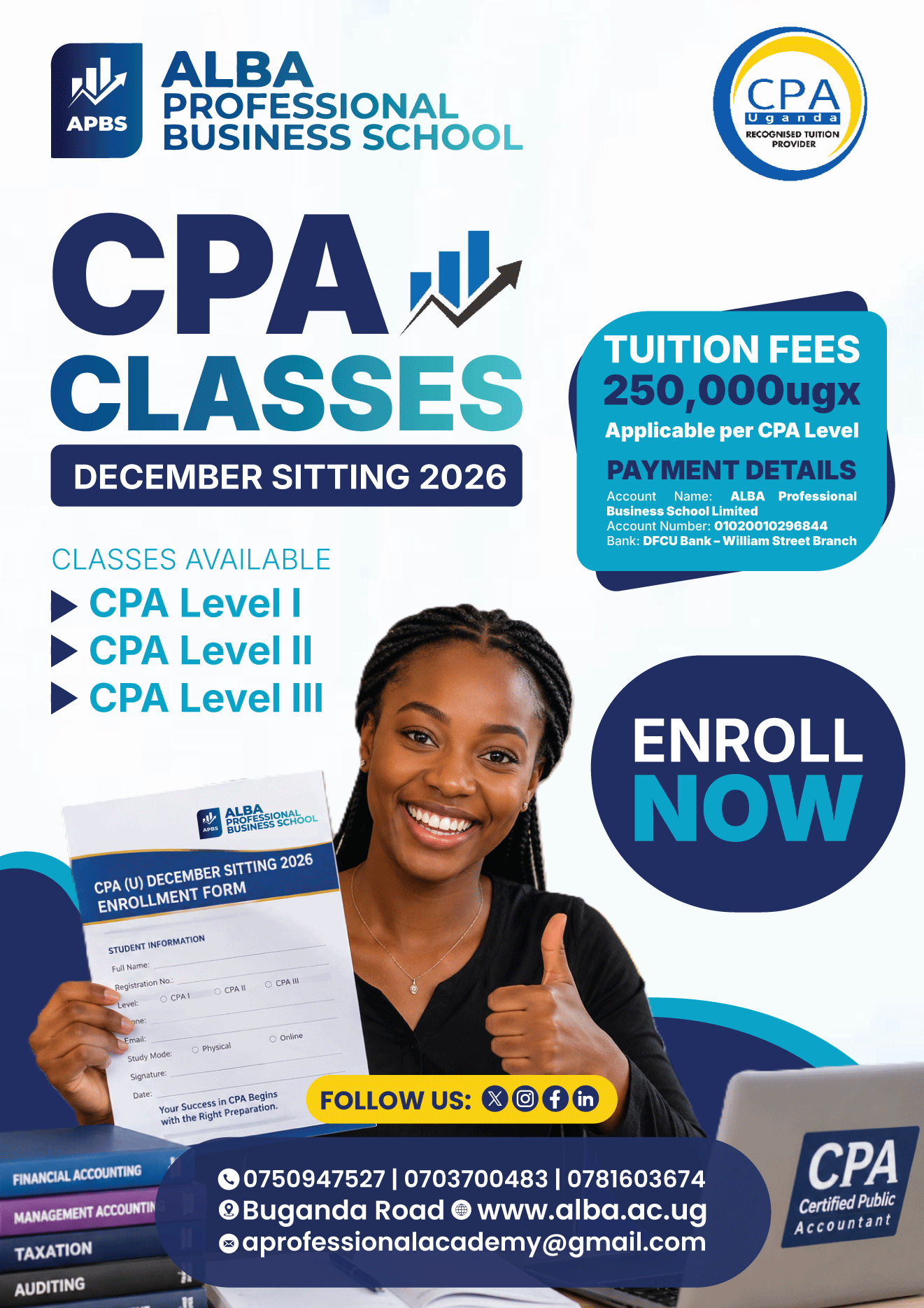 CPA (U) December Sitting 2026: Why Now Is the Best Time to Enroll at ALBA Professional Business School - Cover Image